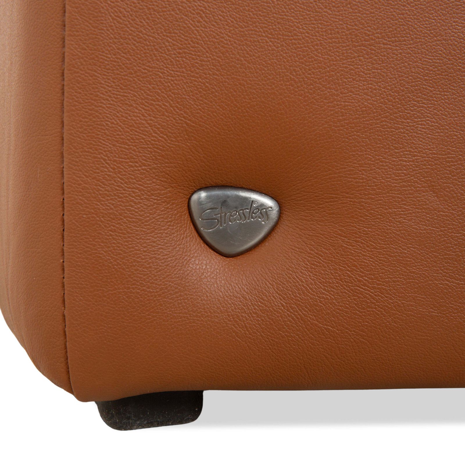 Canapé 3 places Stressless Sapphire en cuir marron, fonction manuelle photo buy