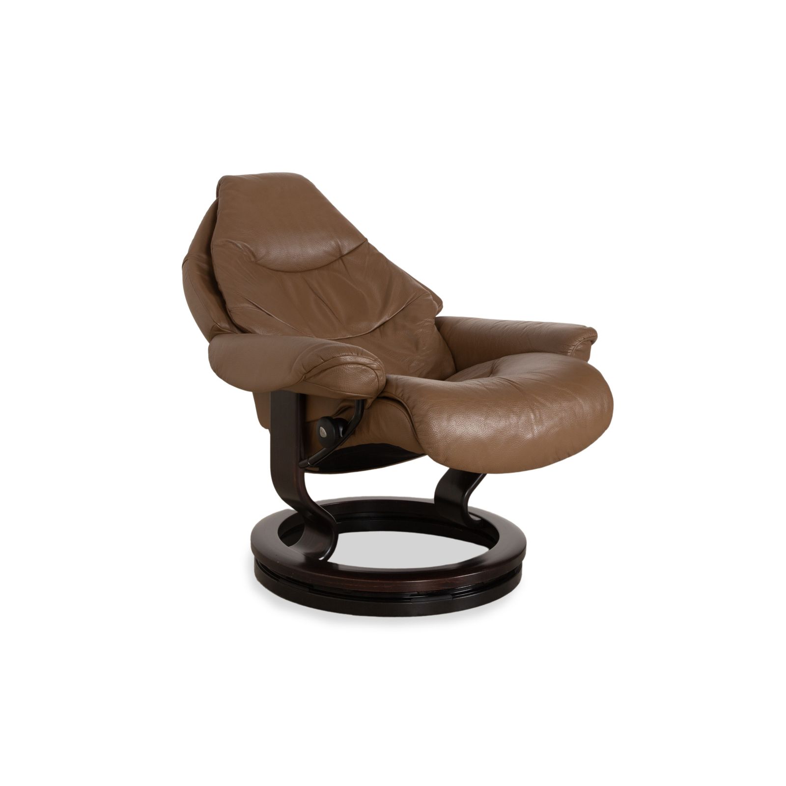 Fauteuil Stressless Voyager en cuir, marron beige, fonction manuelle photo Mobilier