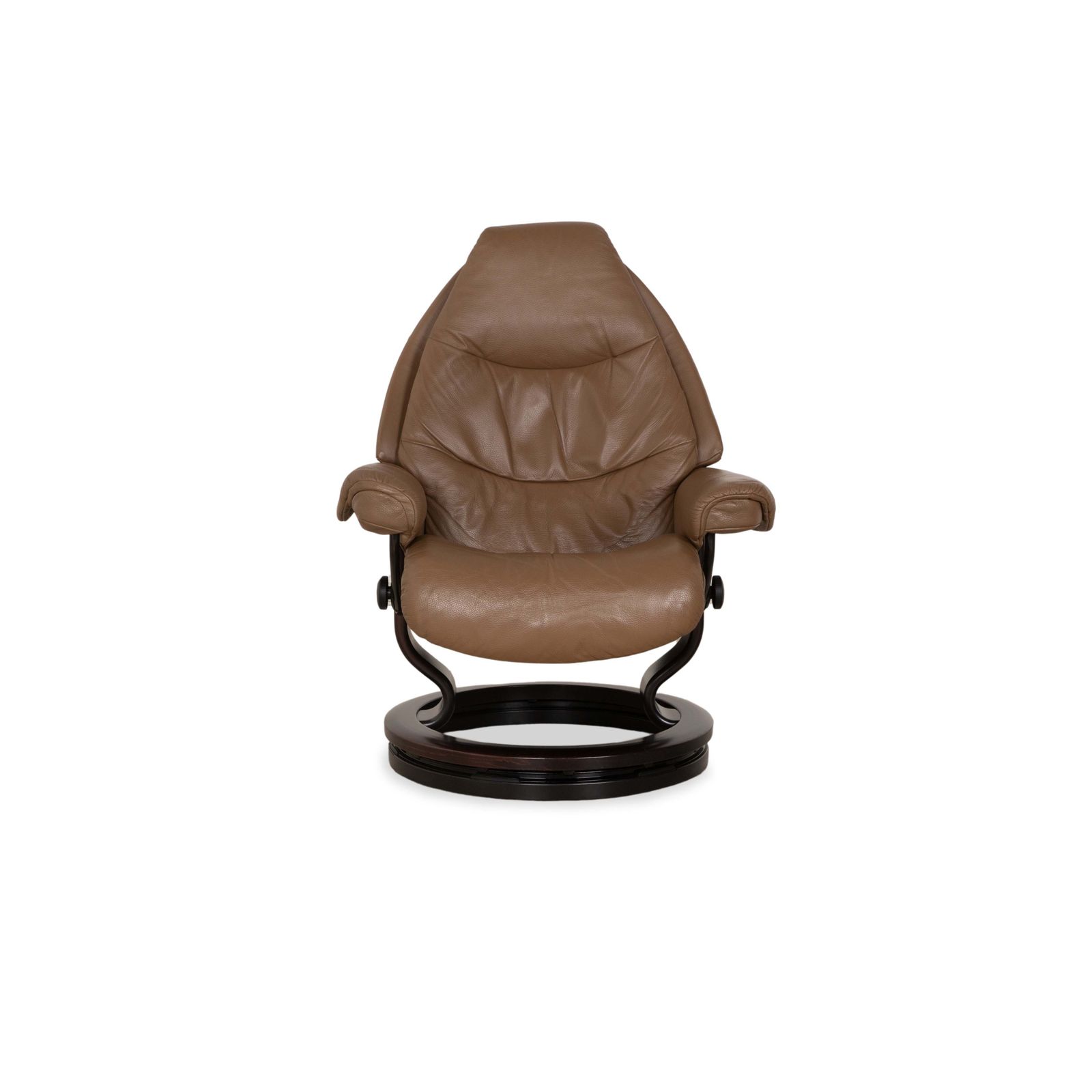 Mobilier Fauteuil Stressless Voyager en cuir, marron beige, fonction manuelle photo