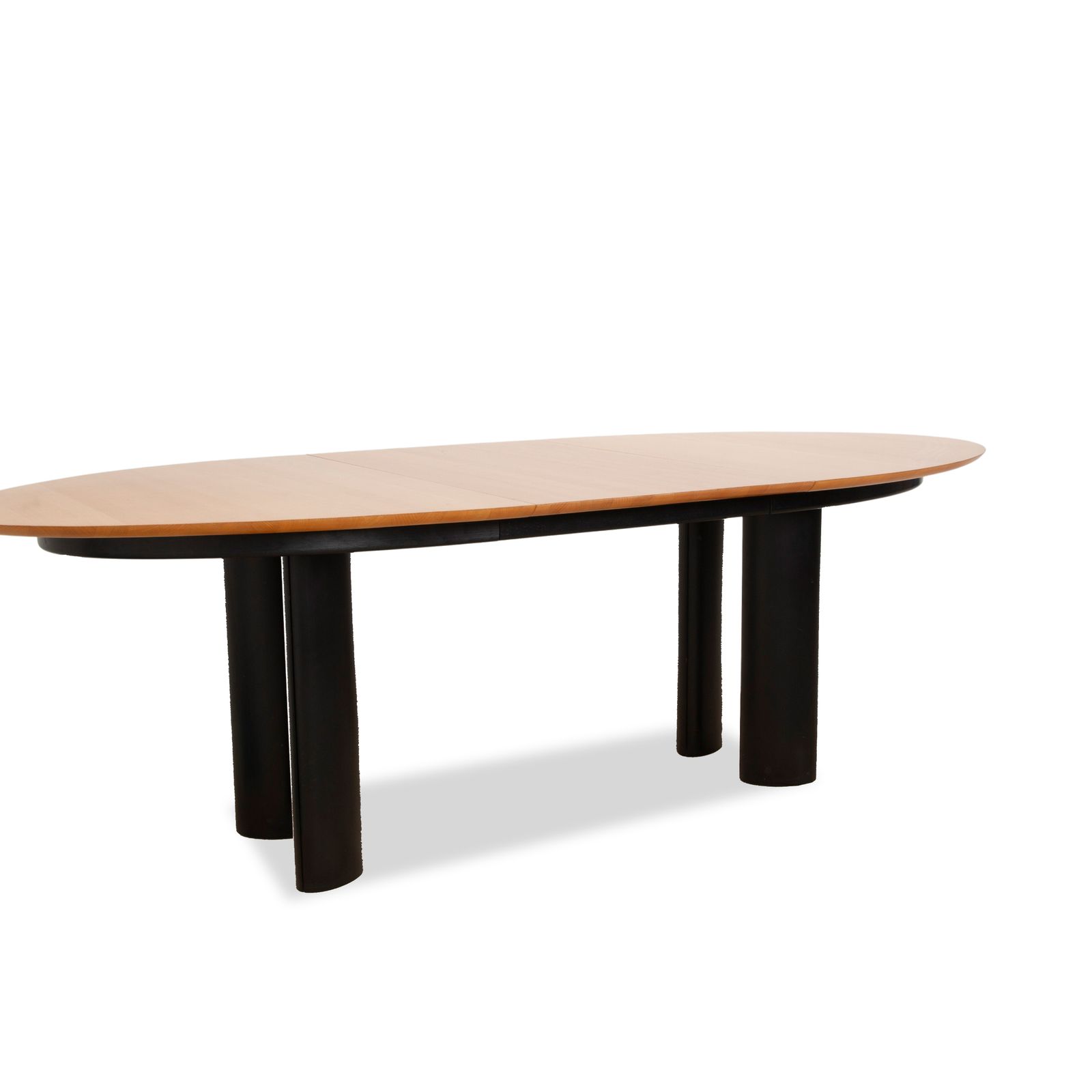 Draenert 1226 Wooden Dining Table Brown Black Extendable 170/230 X 74 X 104 photo for sale