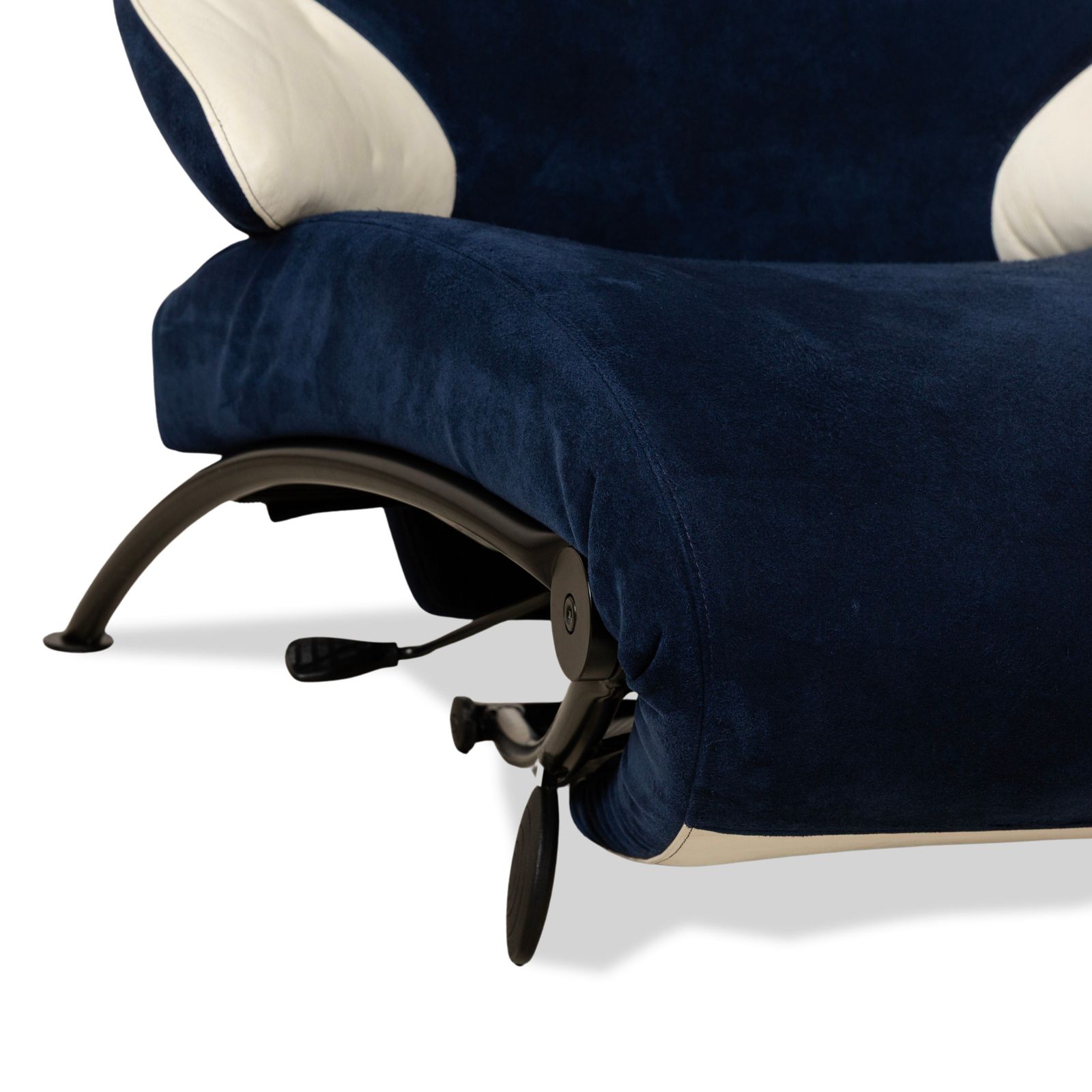 Wk Wohnen Solo 699 Fabric Alcantara Armchair Blue Cream Manual Function photo 916.0