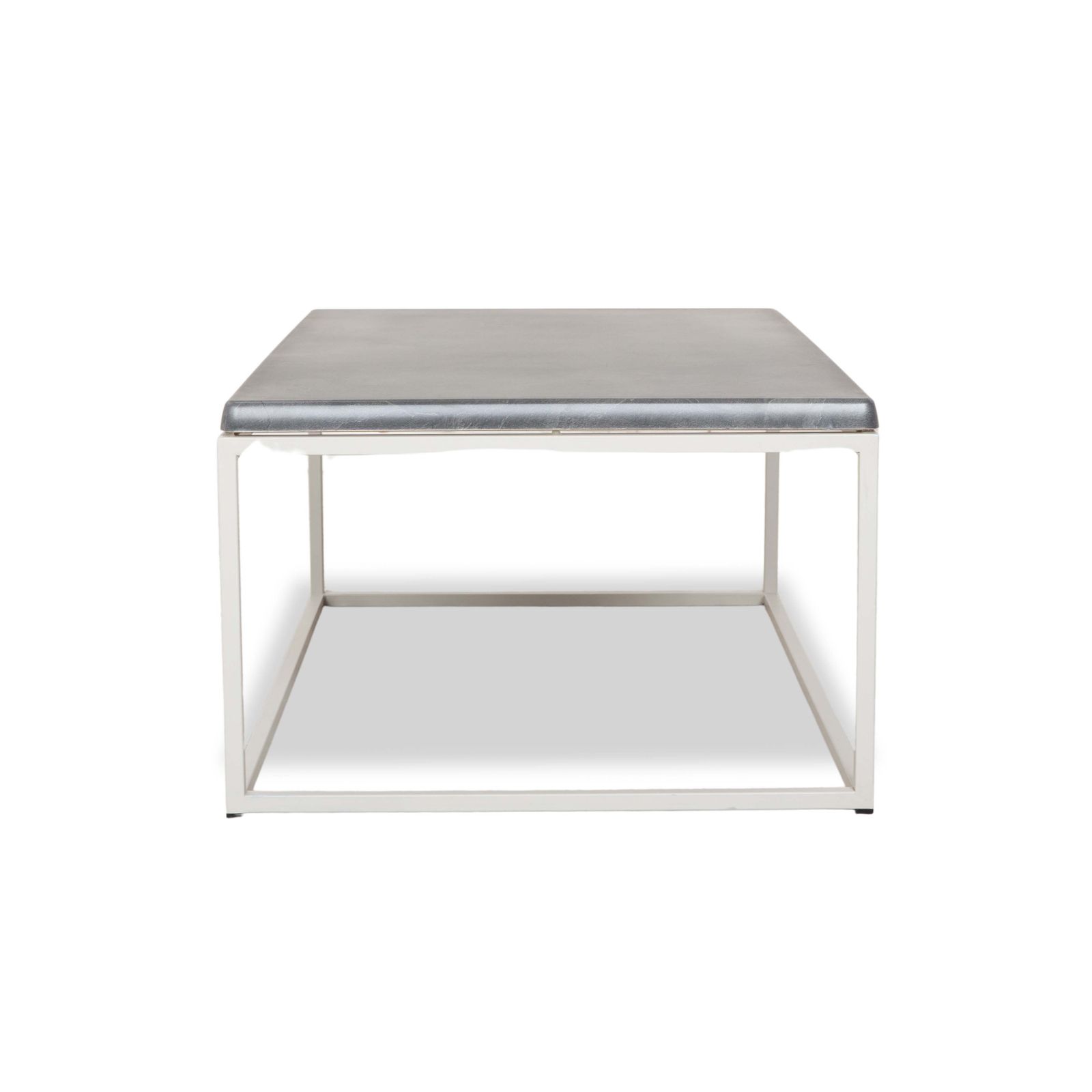 photo furniture Table basse Pure Paris en plastique, métal argenté, gris