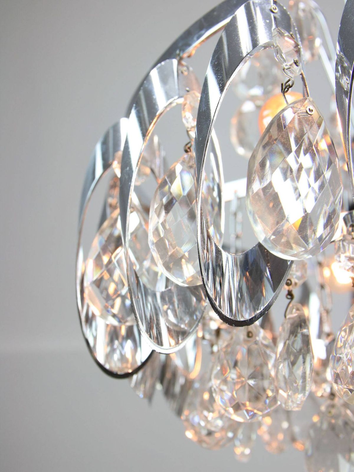 1048.0 Page 1 Of 21 Pair Of Vintage Viennese Crystal Chandeliers, 1970s photo