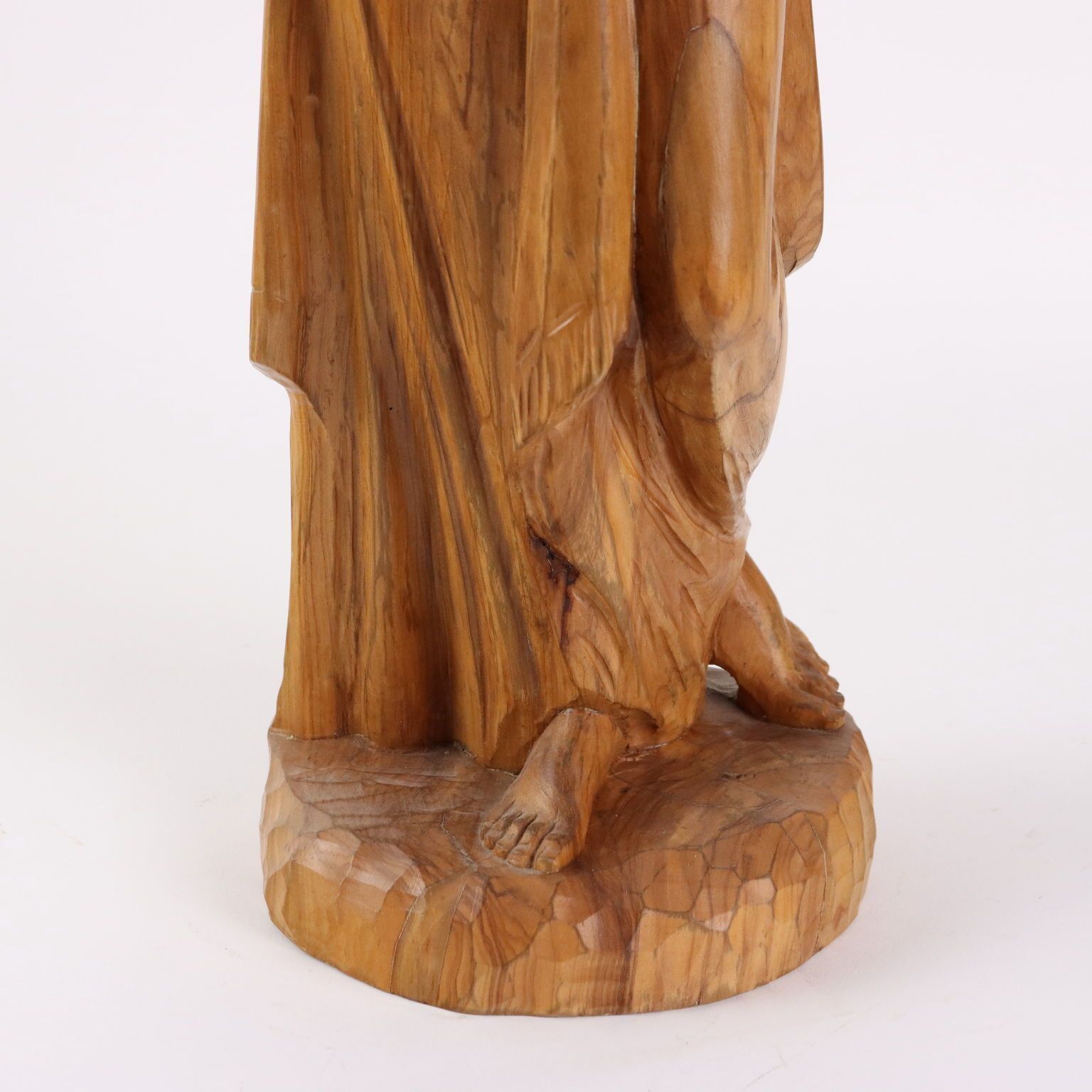 Antique Sculpture Olive Wood Italy XX Century photo 420.0