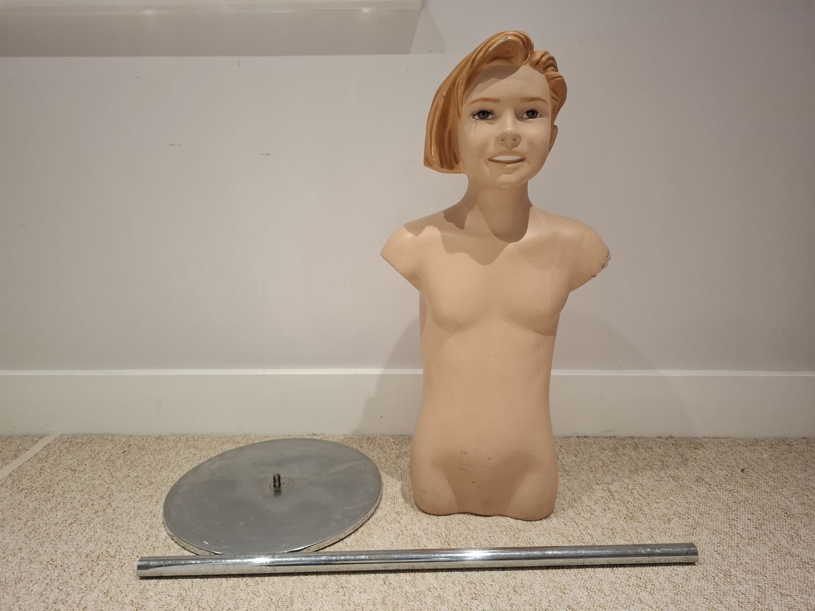 Charming Vintage Child Torso Mannequin – Early 20th Century French