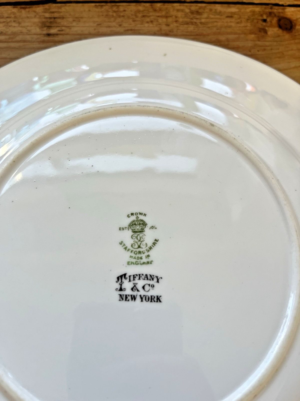 photo buy 1 Antique Crown Staffordshire Pheasant Cabinet Plate For Tiffany & Co New York
