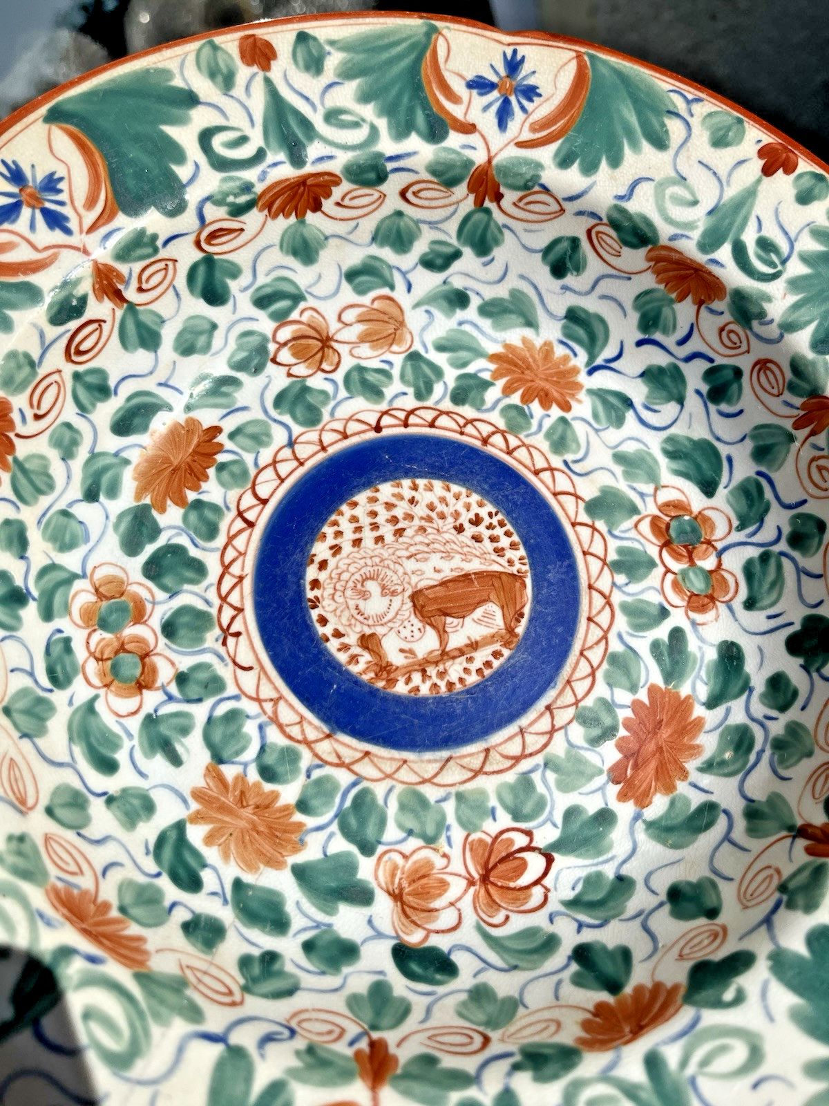 photo vinterior 2 Antique C1805 Minton English Porcelain Crazy Cow / Bengal Tiger Soup Bowls A/F