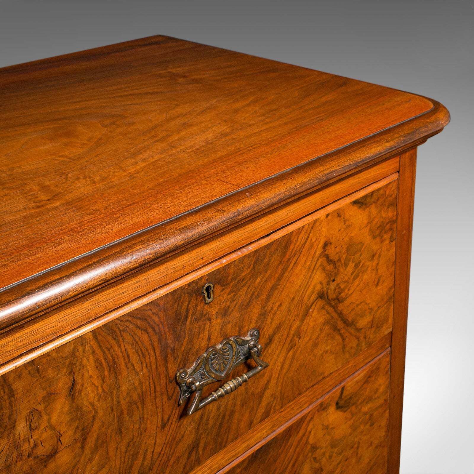 photo for sale Large Antique Gentleman's Tallboy, English, Walnut, Chest Of Drawers, Victorian