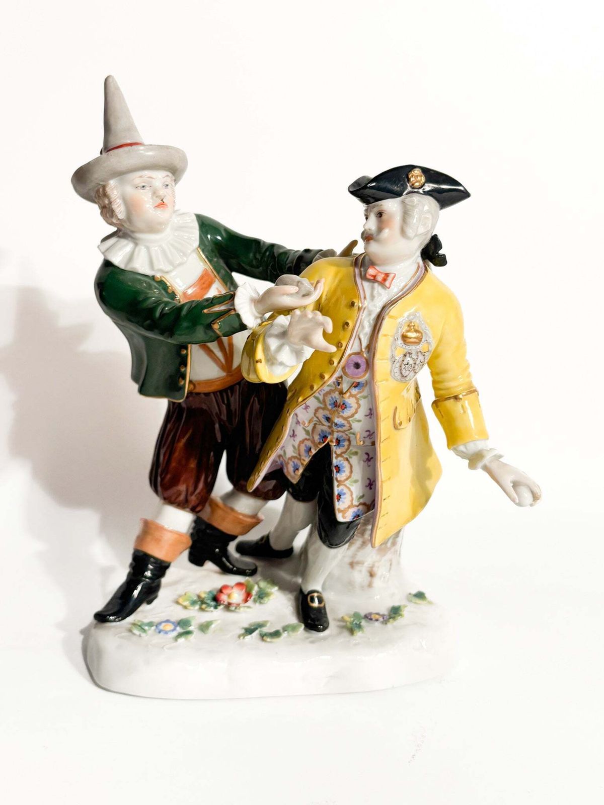 Polychrome Porcelain Sculpture Group From Ludwigsburg Of The 1800s