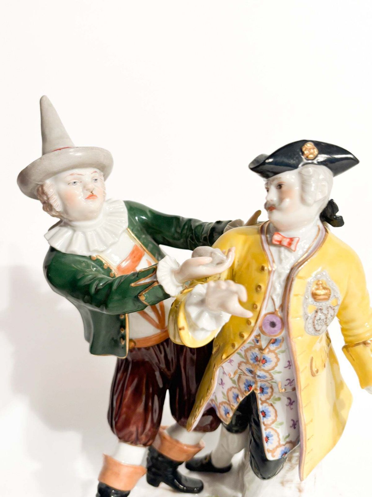 Polychrome Porcelain Sculpture Group From Ludwigsburg Of The 1800s photo furniture