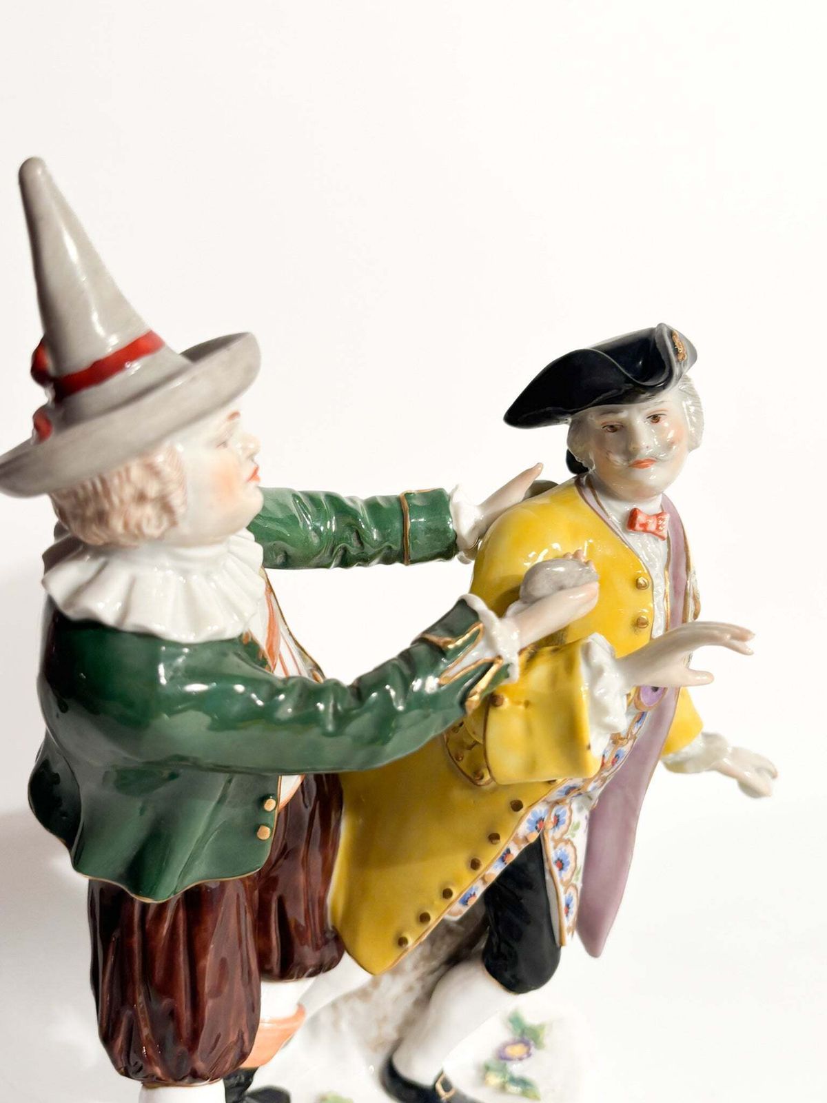 Polychrome Porcelain Sculpture Group From Ludwigsburg Of The 1800s photo Home Decor