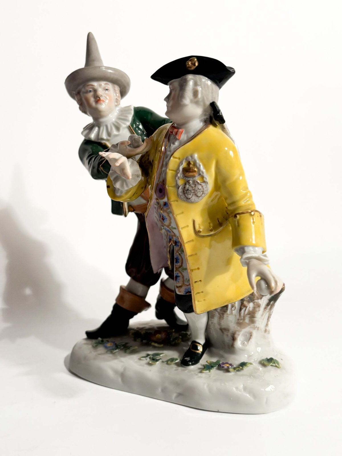 Polychrome Porcelain Sculpture Group From Ludwigsburg Of The 1800s photo vintage