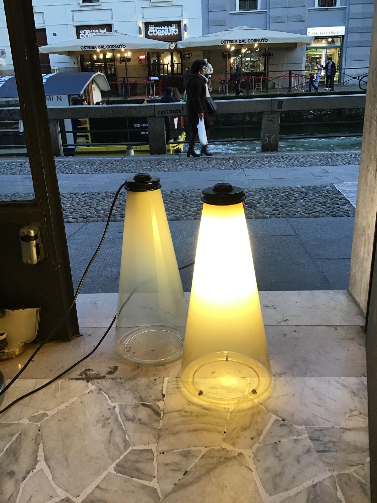 Lighting Arteluce Couple Table Lamp Glass Metal 1975 Italy photo