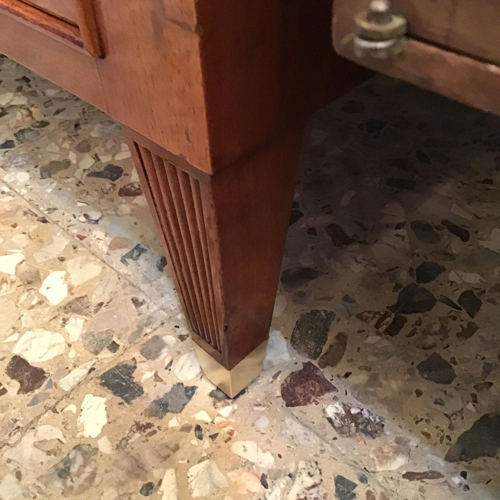 Furniture Paolo Buffa Bookcase/Drawer Chest /Mobile Bar Brass Glass Wood 1950s Italy photo