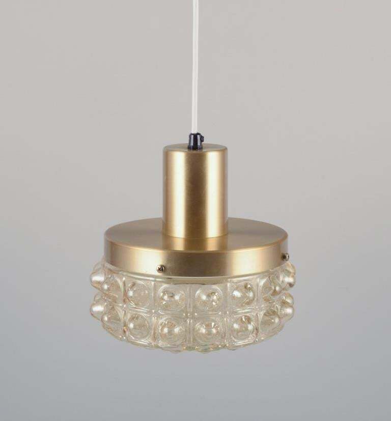 Helena Tynell, Finnish Glass Artist, For Limburg. Designer Ceiling Lamp, 1970s photo furniture