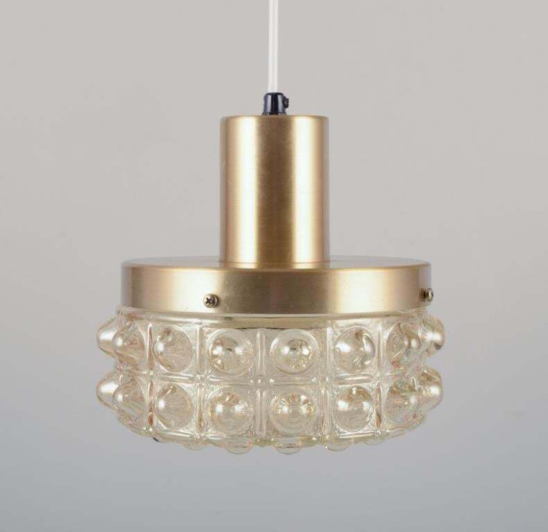 Helena Tynell, Finnish Glass Artist, For Limburg. Designer Ceiling Lamp, 1970s photo for sale