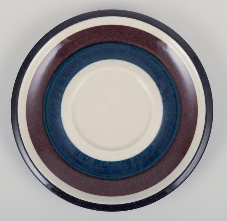 Anja Jaatinen Winquist For Arabia.  Six "Kaira" Coffee Cups With Saucers. photo Home Decor