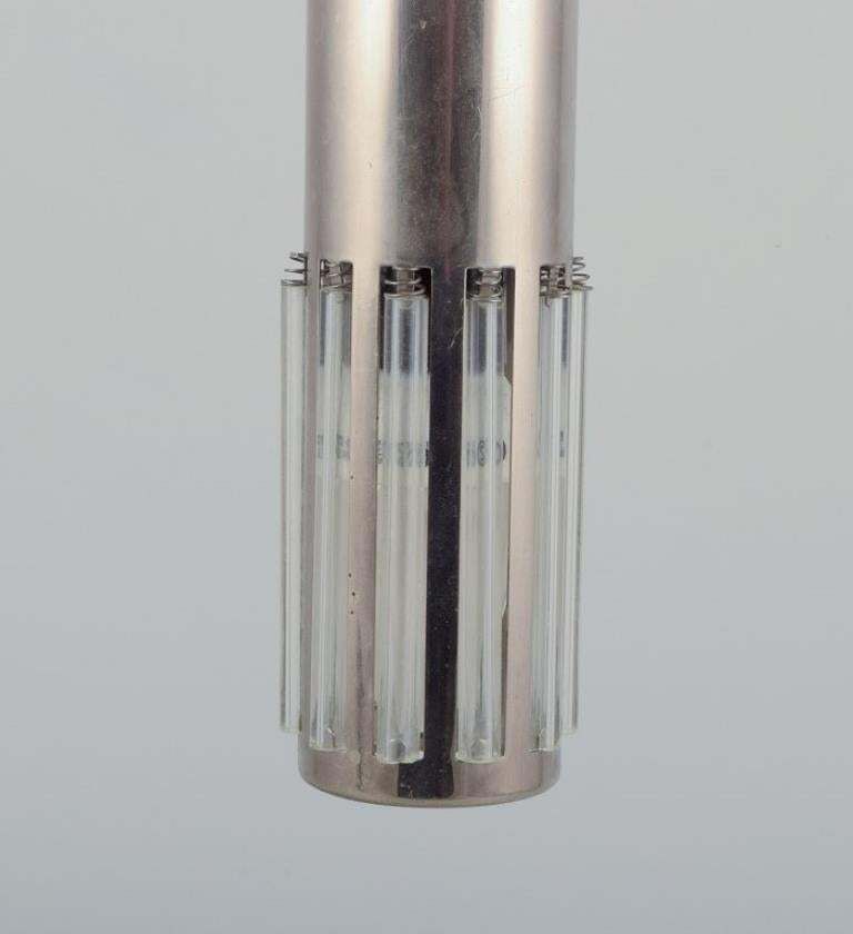 Schmahl & Schulz, Germany. Ceiling Pendant In Stainless Steel And Acrylic Glass. photo furniture