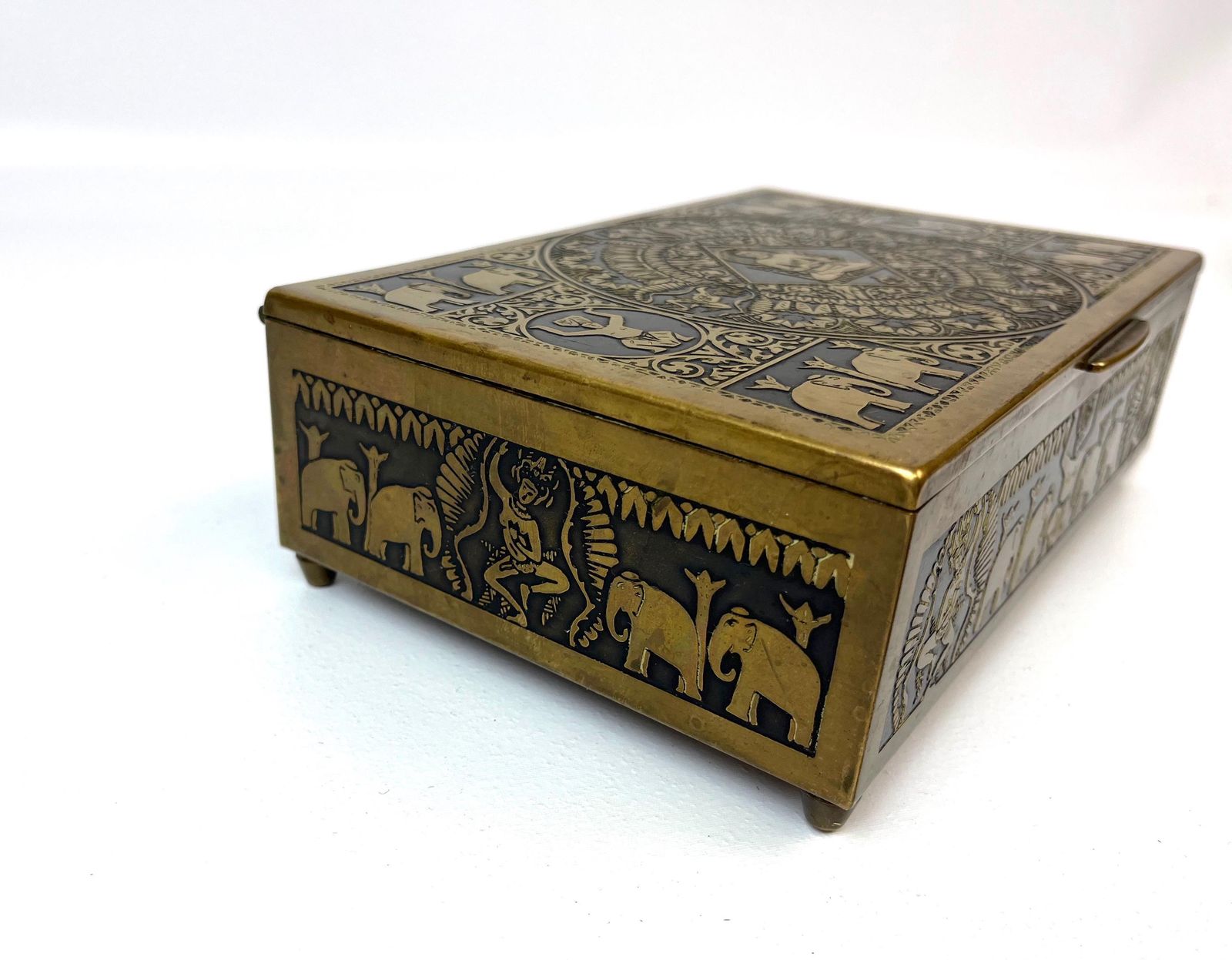 Stunning Rare Bauhaus Art Deco Avantgarde Buddhism Jewelry Box By Erhard & Söhne 1925 photo for sale