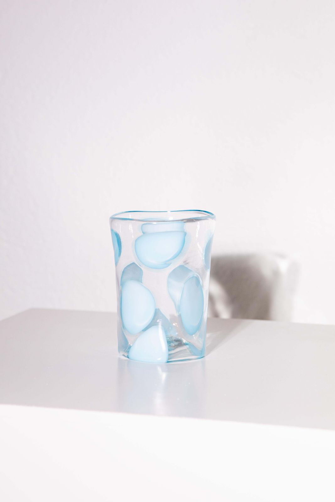 Blue Murano Glassware, 1970s, Set Of 8 photo vintage