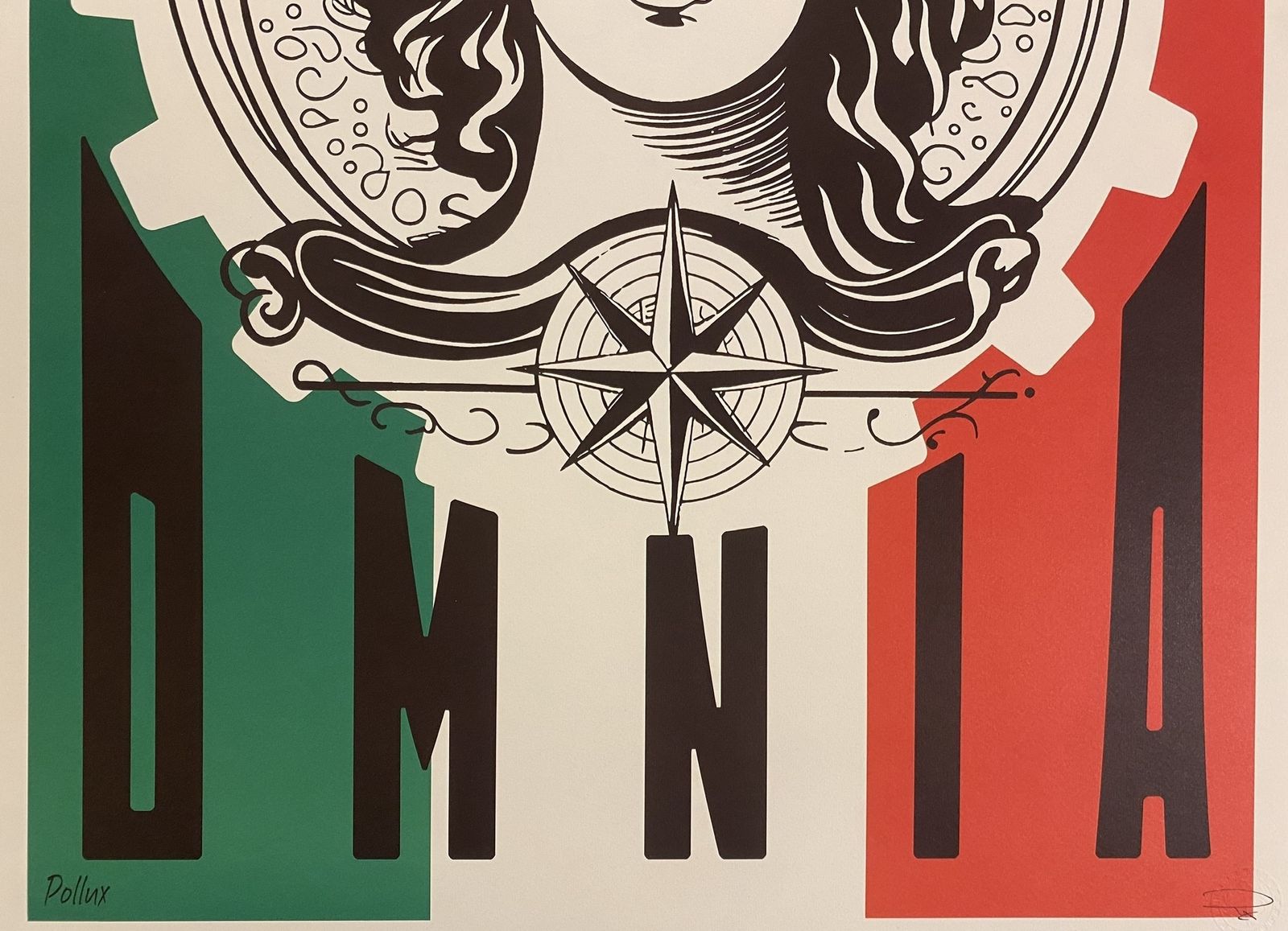 photo vinterior Pollux, 2020s   Amor Vincit Omnia   Original Poster Printed In Offset With Detached Screen   Cm 98 X 68   In 38,6 X 26,8