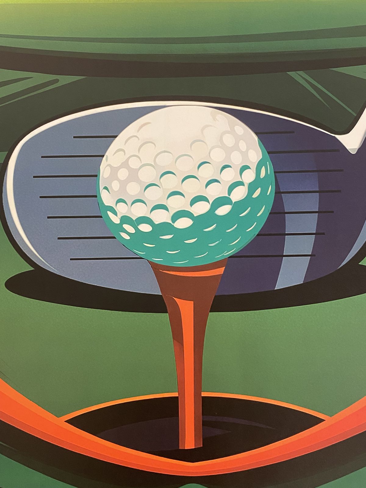 Pollux, 2020s   International Golf Championship   Original Poster Printed In Offset With Detached Screen   Cm 98 X 68   In 38,6 X 26,8 photo buy