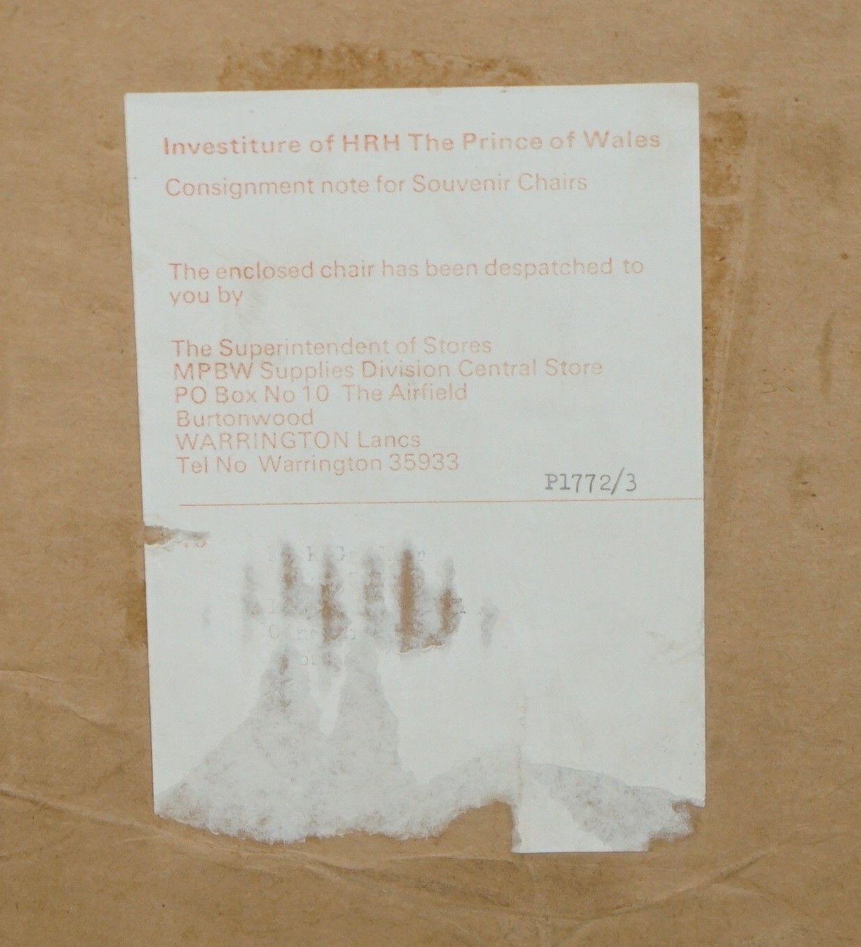 photo buy Last Of Its Kind Brand New In The Box 1969 Prince Charles Investiture Armchair