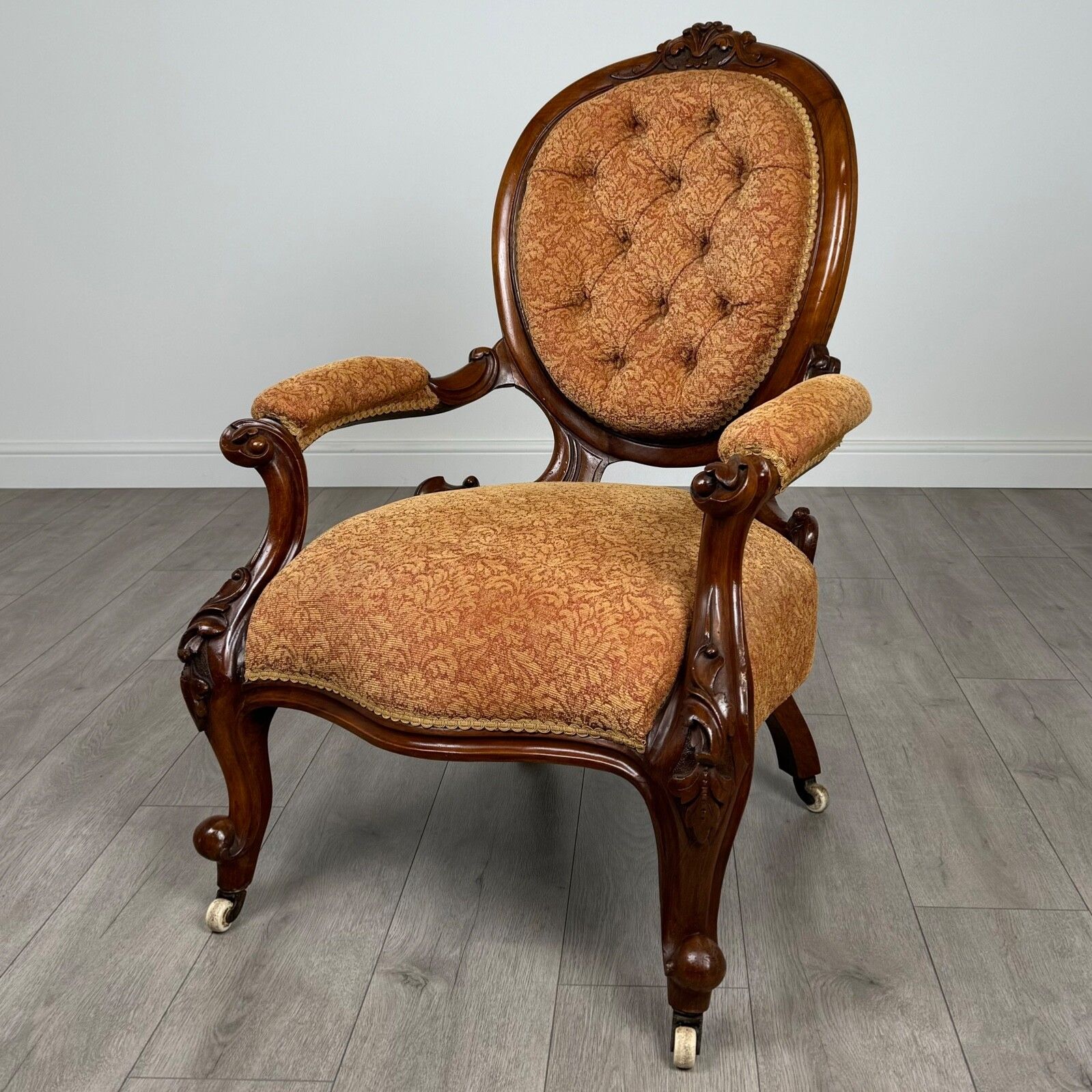 Antique 19th Century Pair Of Fine Quality Armchairs In Mahogany photo furniture