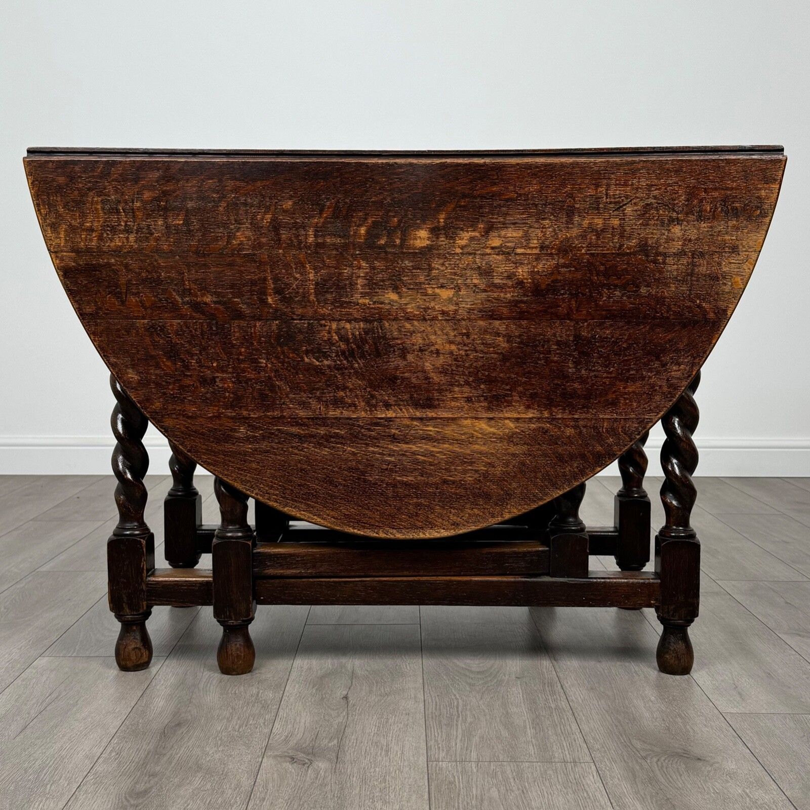 Antique 20th Century Oak Gate Leg Table Of Good Quality photo furniture