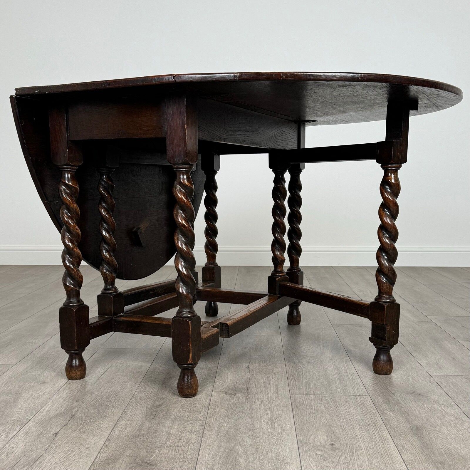photo for sale Antique 20th Century Oak Gate Leg Table Of Good Quality
