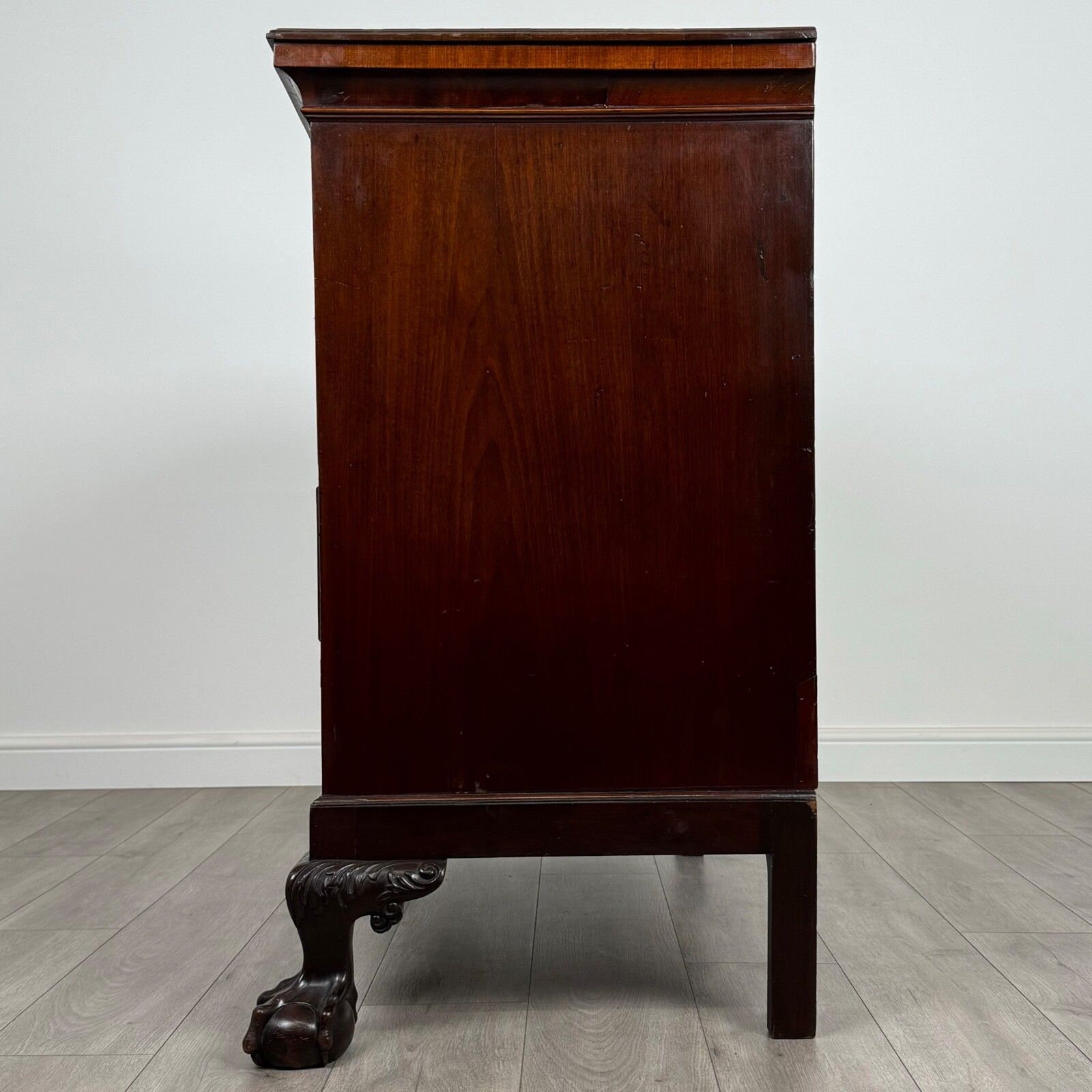 Antique 19th Century Irish Chest Of Drawers In Mahogany photo for sale