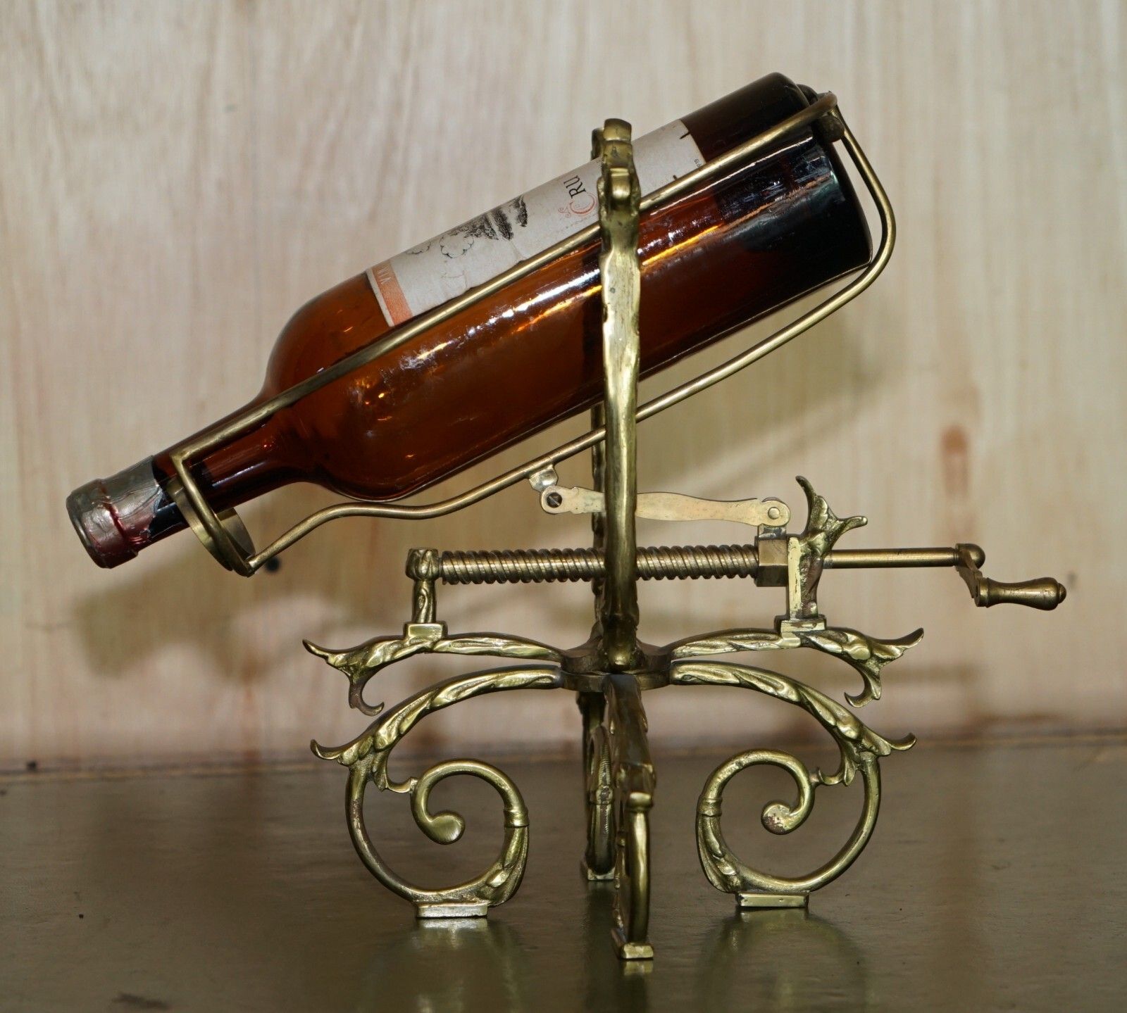 Antique Victorian French Brass Mechanical Wine Pourer Add A Touch Of Class! photo Home Decor