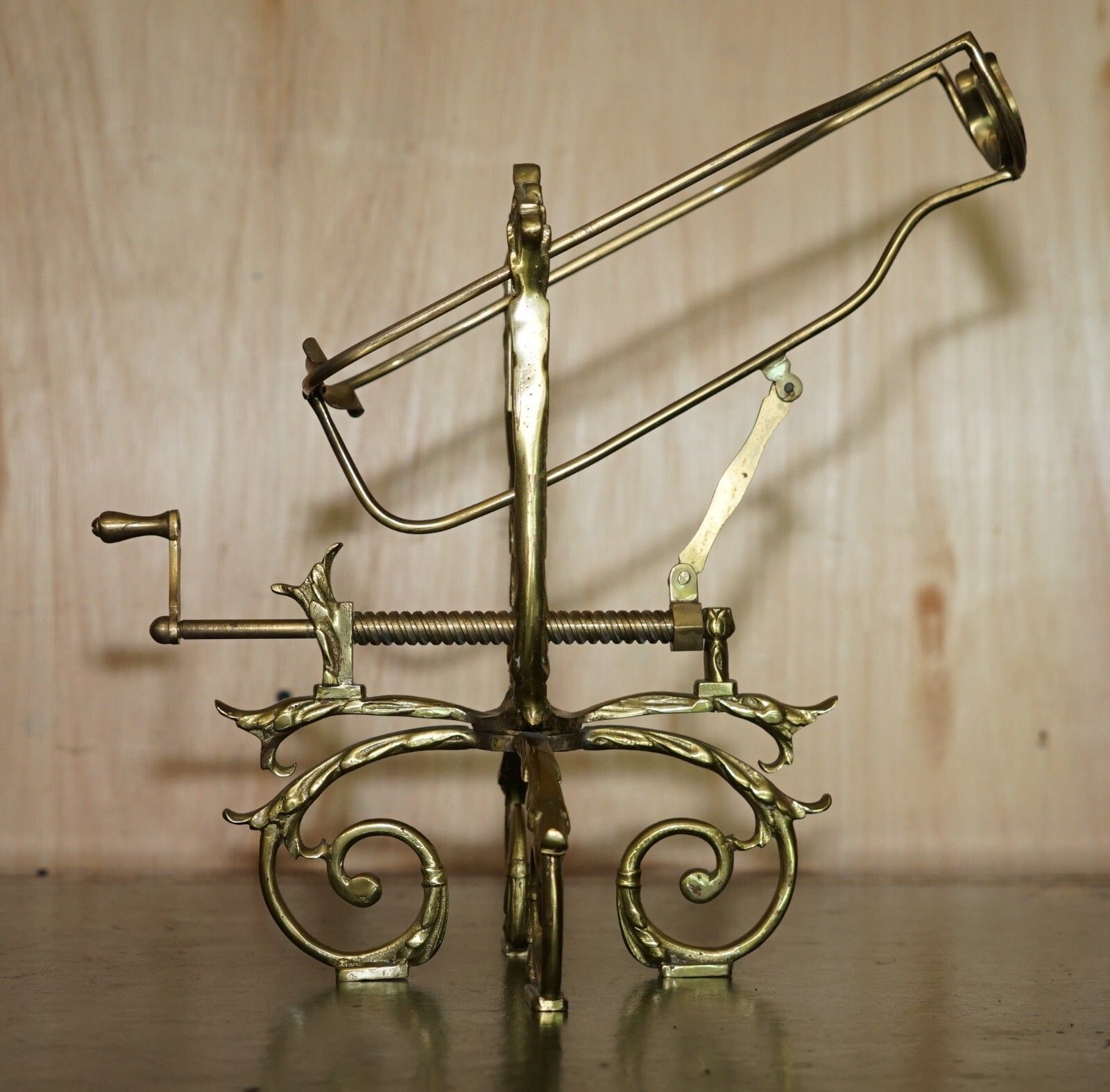 photo furniture Antique Victorian French Brass Mechanical Wine Pourer Add A Touch Of Class!