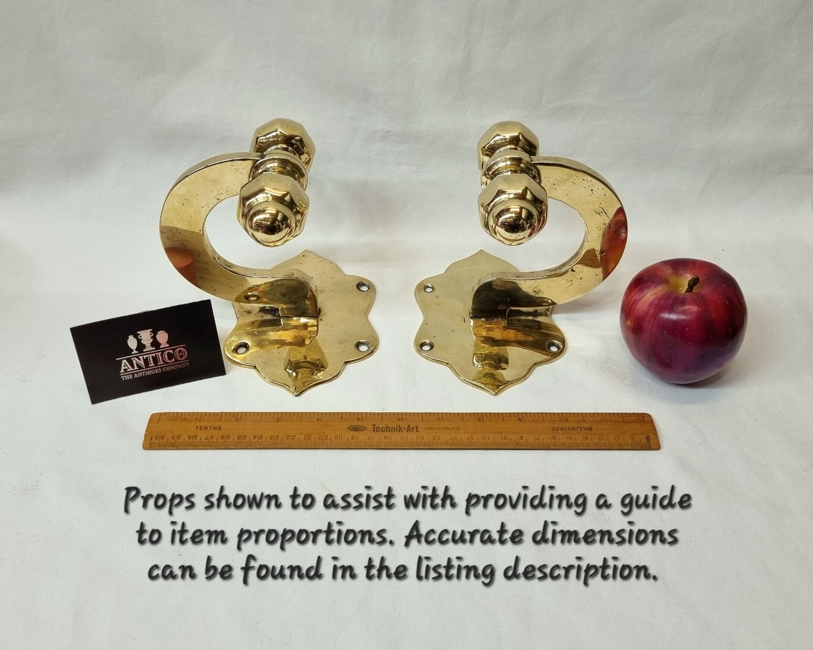 A Fine And Rare Pair Of 19th Century Heavy Brass Chimney Piece Opposing Jamb Hooks For Supporting Fireirons Either Side Of A Fireplace. photo furniture