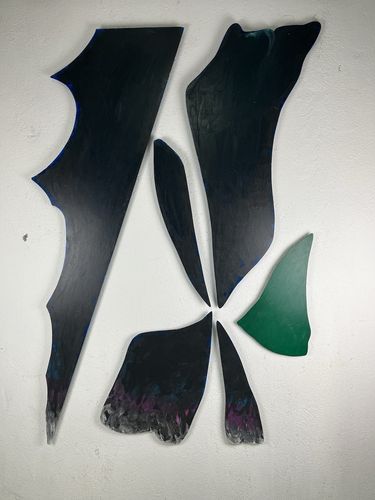 Mario Surbone Wood Acrylic Night Flower 1984
