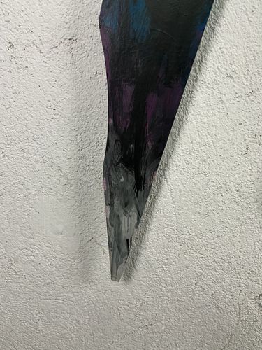 photo vinterior Mario Surbone Wood Acrylic Night Flower 1984