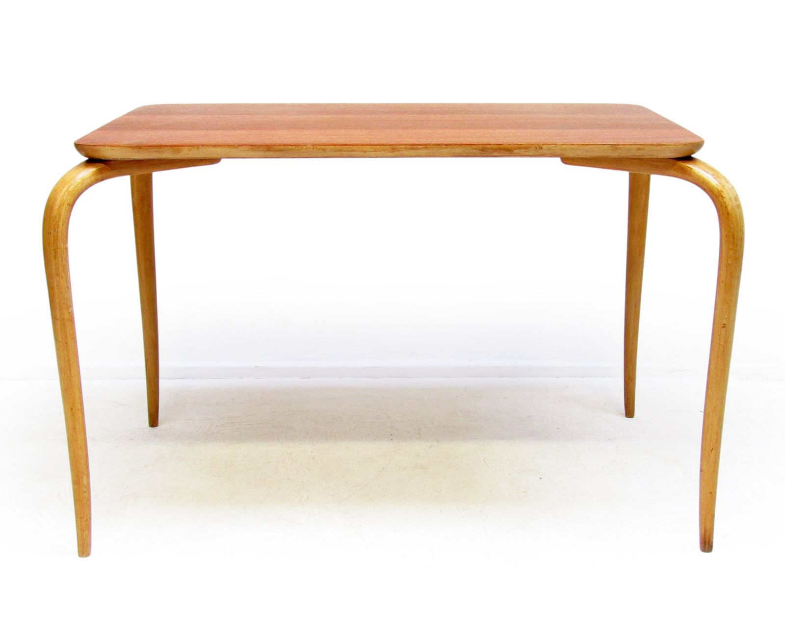 Early Swedish "Annika" Coffee Table In Cuban Mahogany By Bruno Mathsson, Circa 1940 photo furniture