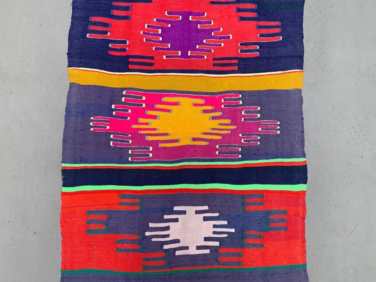 Textiles Old Turkish Narrow Kilim Runner 318x82 Cm Shabby Chic, Vintage Kelim photo
