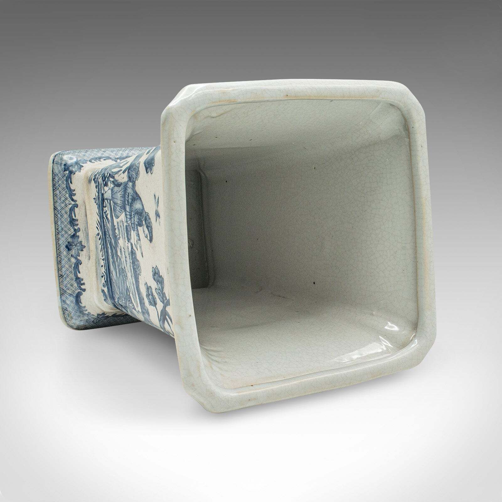 Vintage Trumpet Vase, Chinese, Ceramic, Flower Sleeve, European Romantic Taste photo vinterior