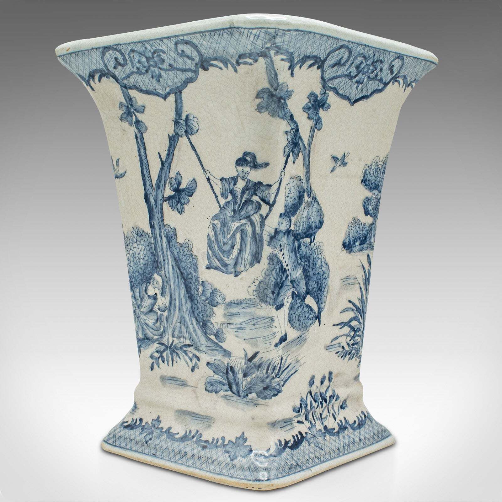 photo furniture Vintage Trumpet Vase, Chinese, Ceramic, Flower Sleeve, European Romantic Taste