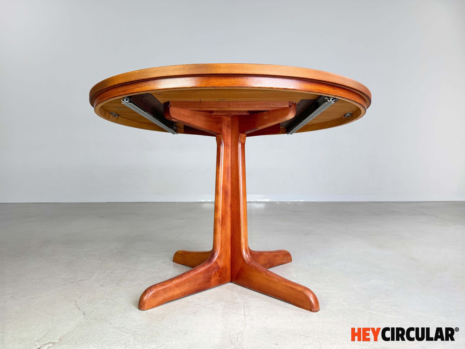 Mid Century Extendable Dining Table Vintage Danish Teak 1950s photo furniture