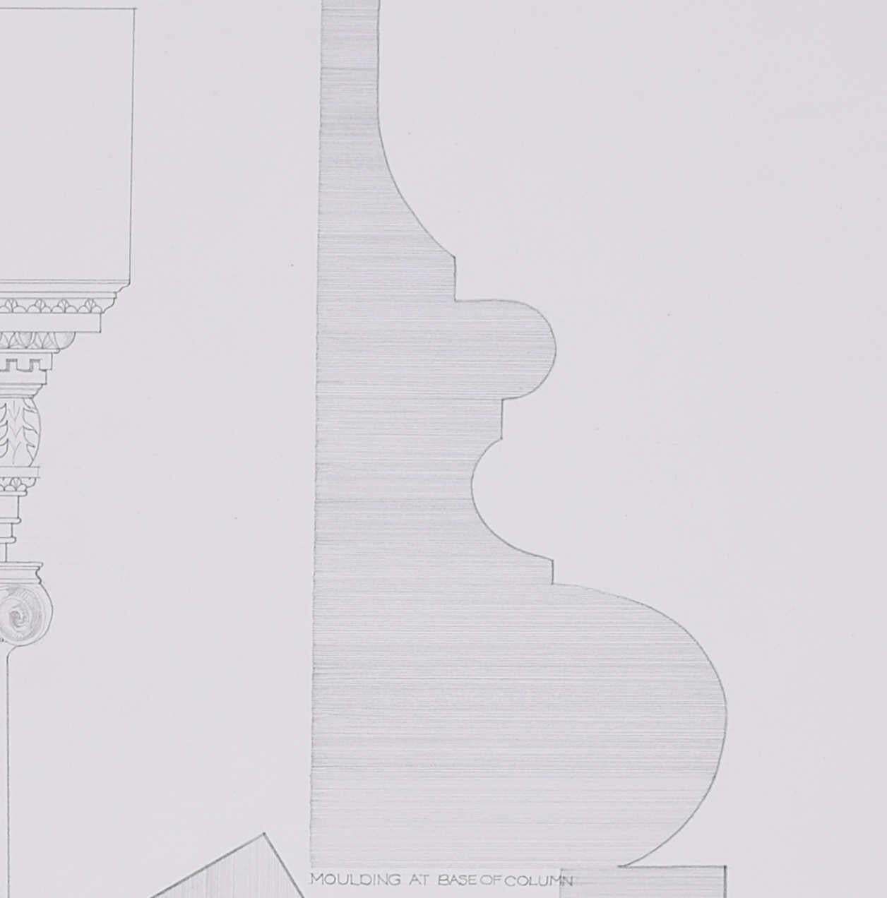 The Bluecoat School, Pencil Drawing By M R A Hollis photo for sale