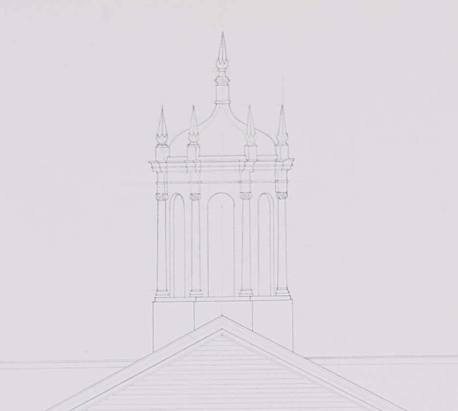 The Old Bluecoat School, Pencil Drawing By M R A Hollis photo furniture