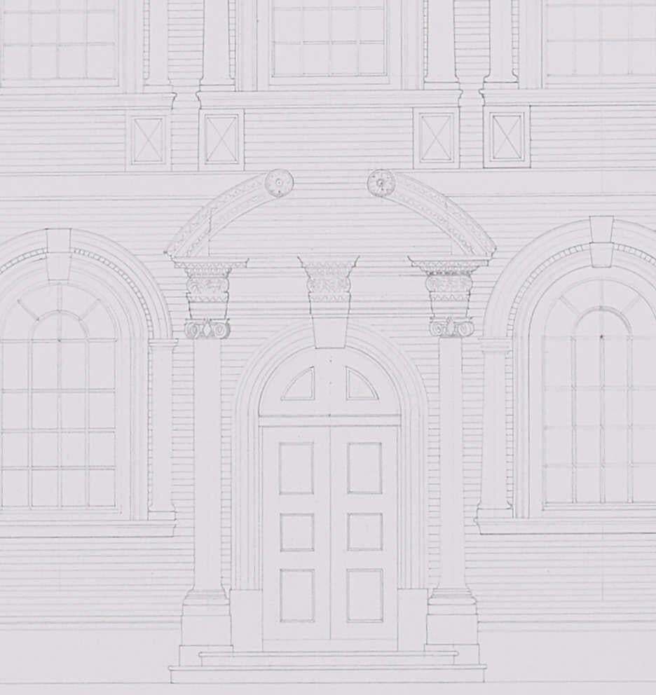 The Old Bluecoat School, Pencil Drawing By M R A Hollis photo Art