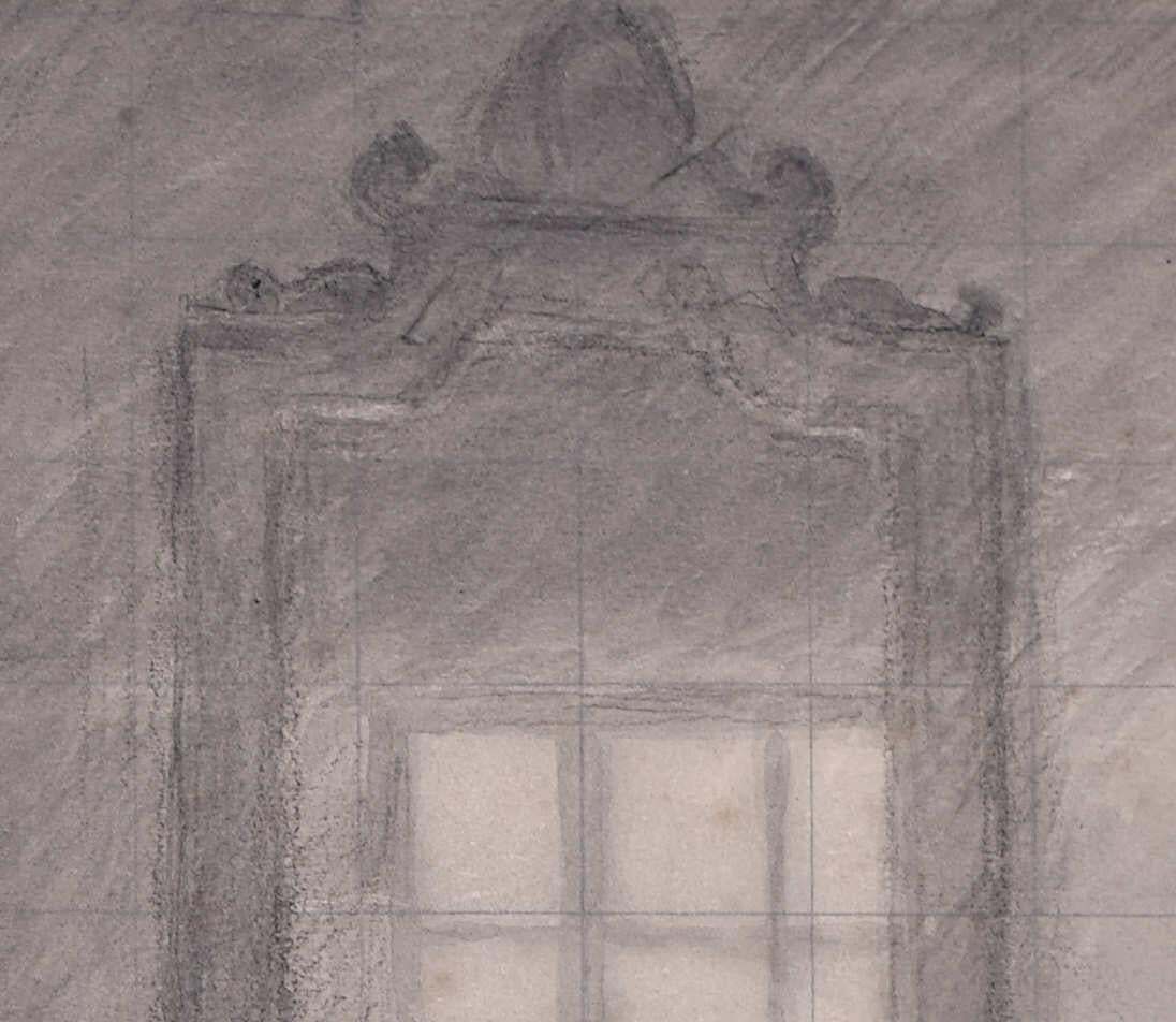 Watching Over The Fire, Pencil Drawing By Hillary Hennes photo for sale