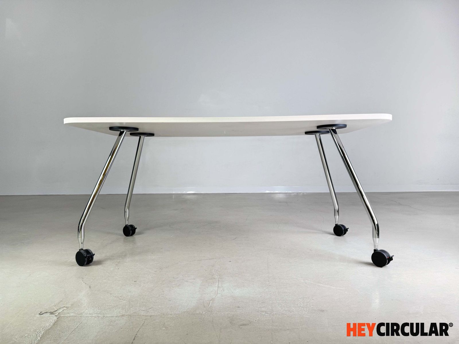 7x Vitra Desk Ad Hoc Antonio Citterio On Castors Soft Light photo for sale