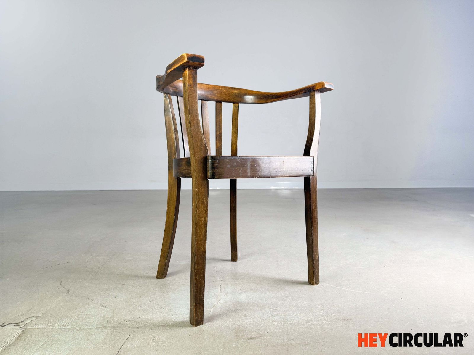 Vintage Stoel – Gebogen Hout, Koffiehuis, Mid Century Fauteuil, Eiken photo buy