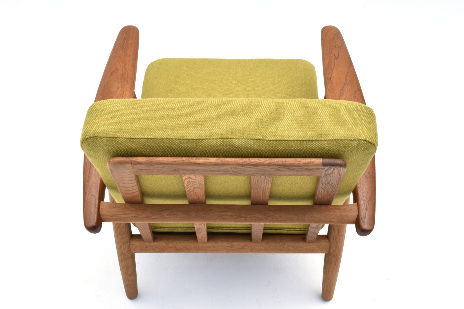 Hans Wegner Ge240 Oak & Teak Cigar Chair For Getama photo Furniture