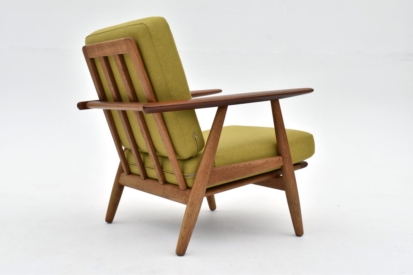 photo for sale Hans Wegner Ge240 Oak & Teak Cigar Chair For Getama