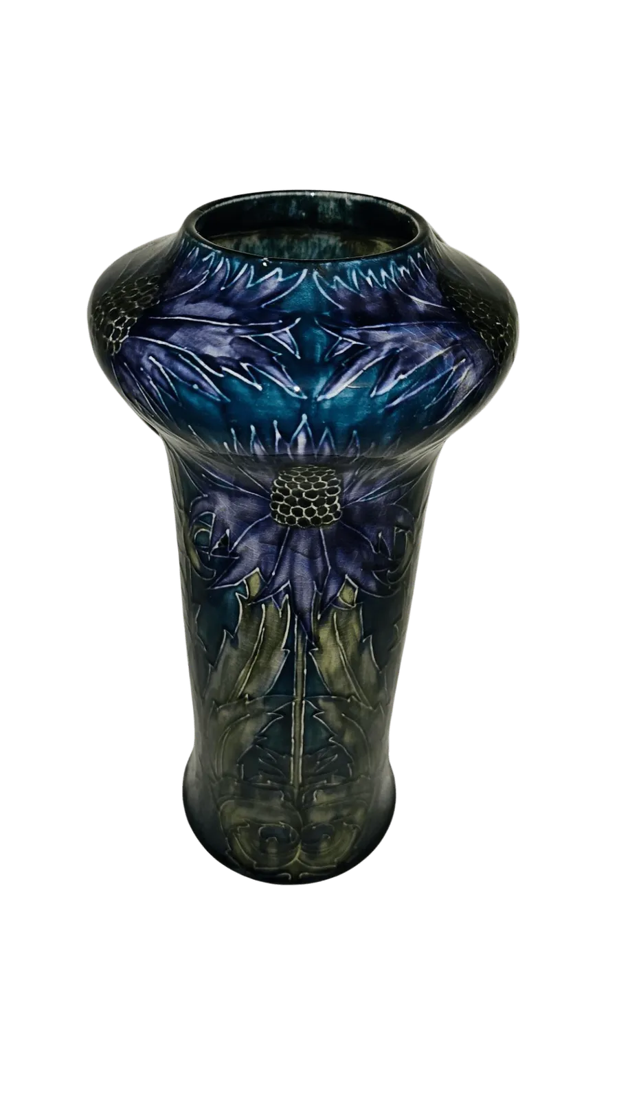 Art Nouveau Thistle Vase By George Cartlidge For Hancock And Sons